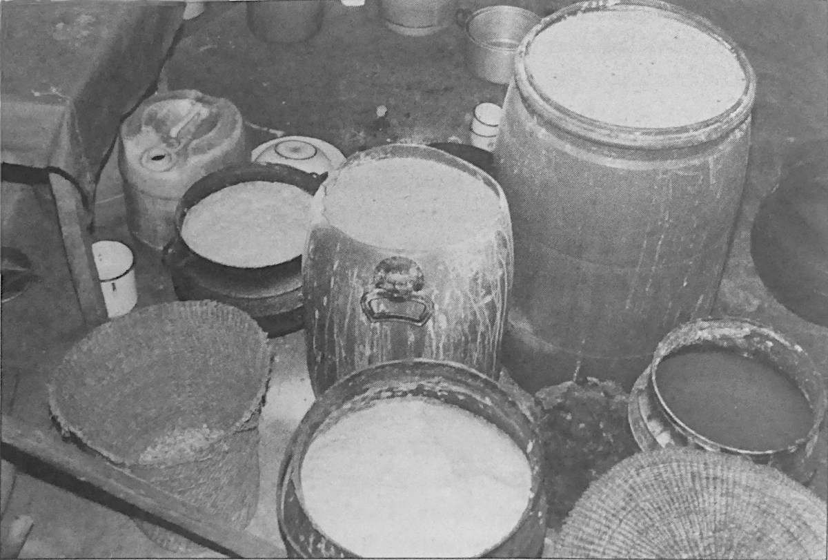 Distribution des portions de bière entre sous-clans et quartiers, 1980